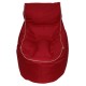 Chaise Lounge - Red with Beige piping Polyester